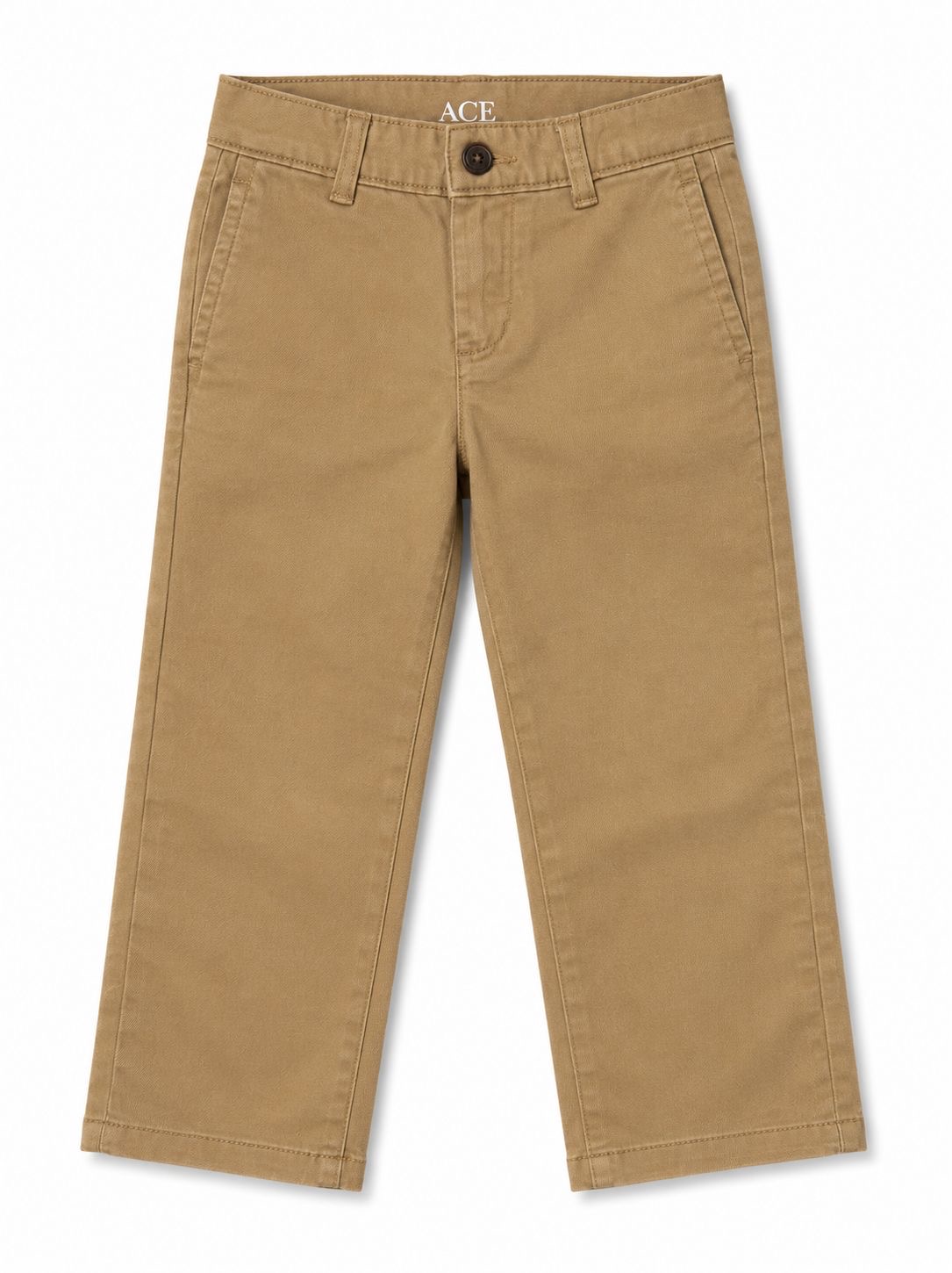 Tan Wide-Leg Trousers